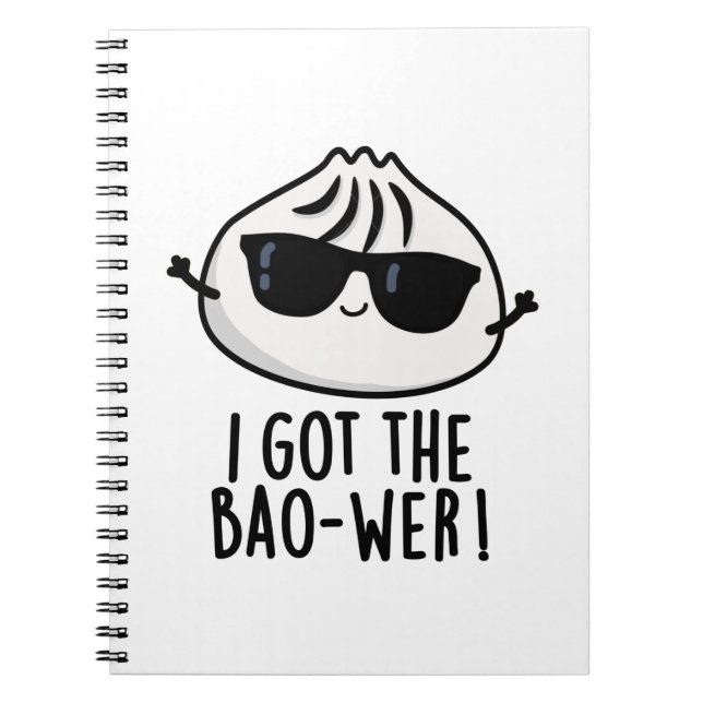 Carnet J'ai eu le Bao-wer Drôle de jeu de mots Dimsum  (Devant)