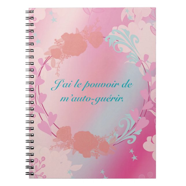 Carnet J'ai le pouvoir de m'auto-guérir (Devant)