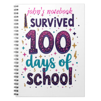Carnet J'ai survécu 100 jours de Conception Unicorne de l