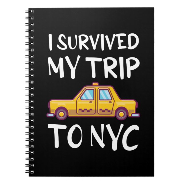 Carnet J'Ai Survécu À Mon Voyage À New York (Devant)