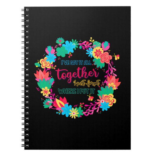 Carnet J'Ai Tout Compris, J'Ai Oublié Où J'Ai Mis (Devant)