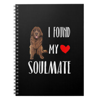 Carnet J'Ai Trouvé Mon Âne Amoureux des chiens Terre-Neuv