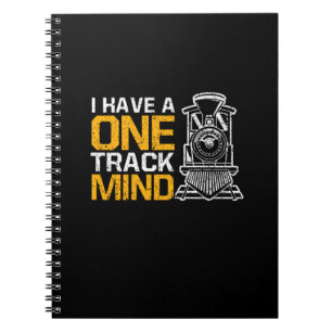 Carnet J'Ai Un Esprit De Train Locomotive À Une Voie Dr
