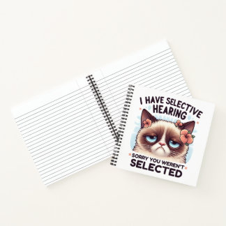Carnet J'ai une audition sélective Cadeau pour amateur de