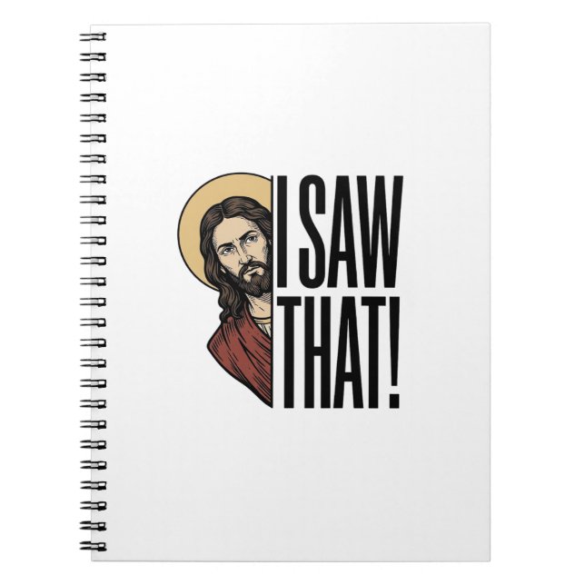 Carnet J'ai vu ce graphisme religieux drôle Peek_1 (Devant)