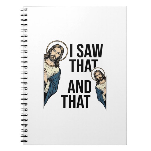 Carnet J'ai vu ce Jésus drôle qui regarde la conception d (Devant)