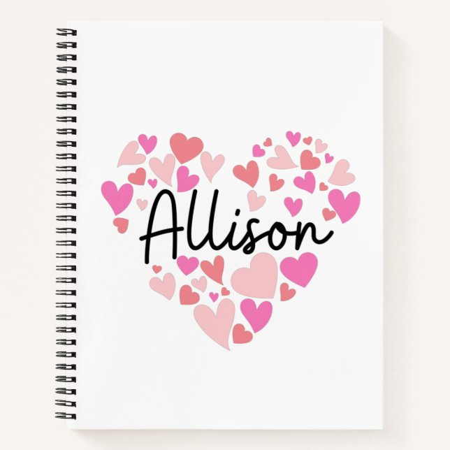 Carnet J'aime Allison (Devant)