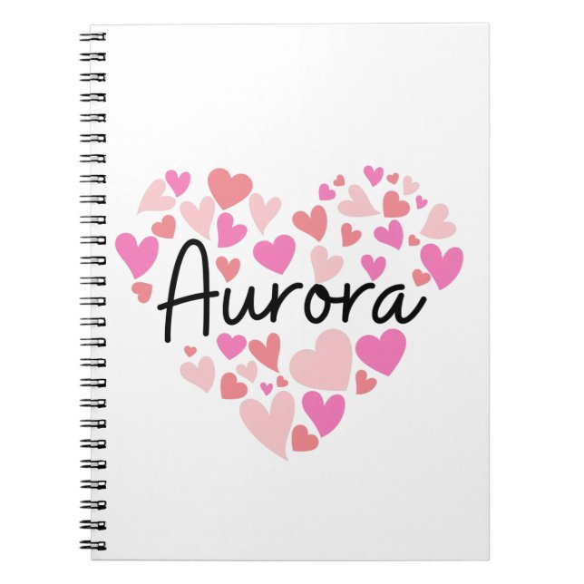 Carnet J'aime Aurora (Devant)