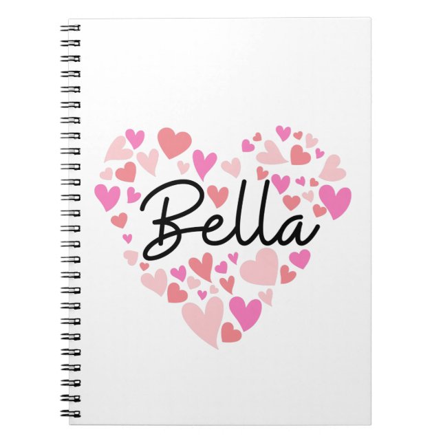 Carnet J'aime Bella (Devant)