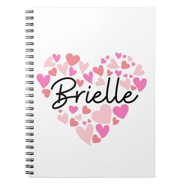 Carnet J'aime Brielle (Devant)