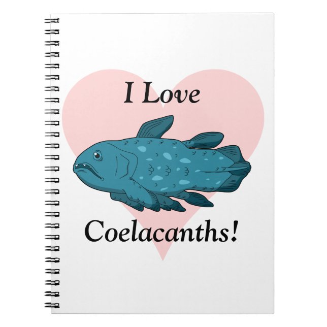 Carnet J'aime Coelacanths ! (Devant)