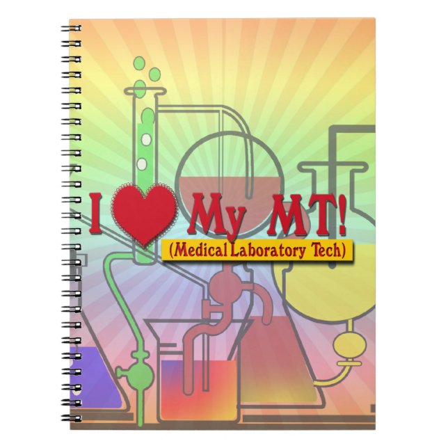 CARNET J'AIME (COEUR) MON MLT ! TECHNIQUE LAB MÉDICALE (Devant)