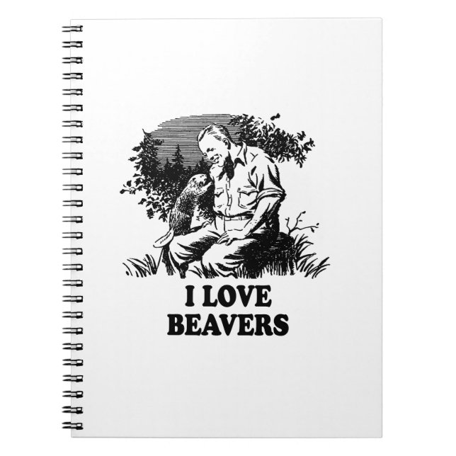 Carnet J'aime des castors (Devant)