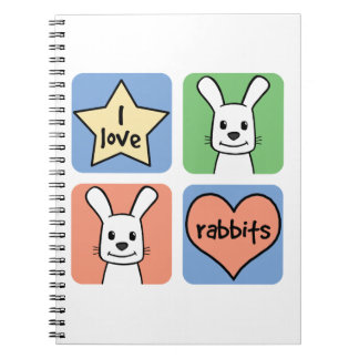 Carnet J'aime des lapins