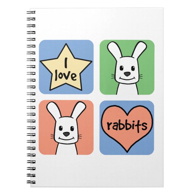 Carnet J'aime des lapins (Devant)