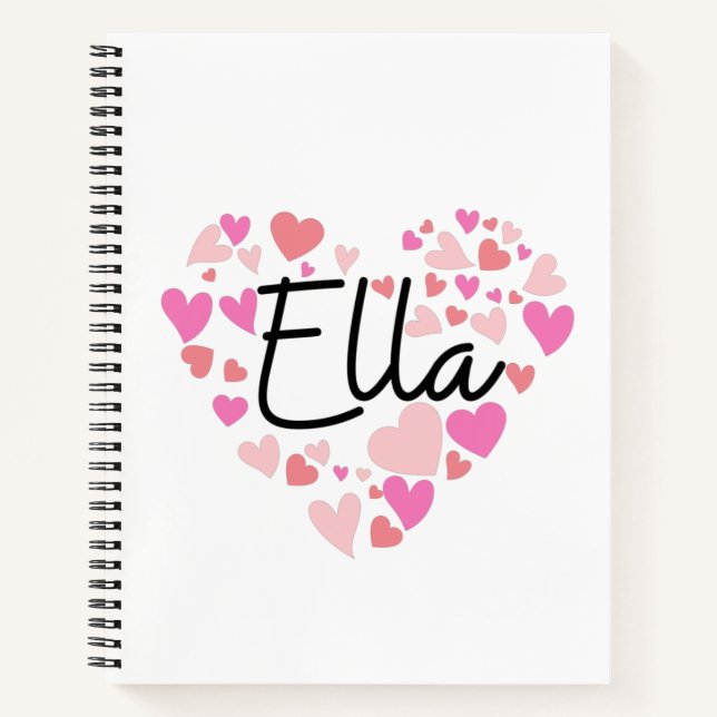 Carnet J'aime Ella (Devant)
