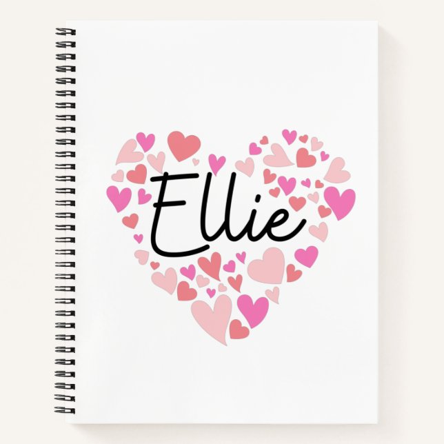 Carnet J'aime Ellie (Devant)