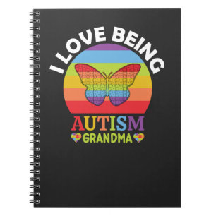 Carnet J'Aime Être Autisme Grand-mère, Autisme Cadeau Gra