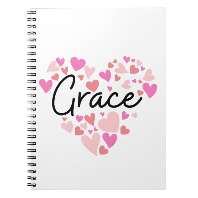 Carnet J'aime Grace (Devant)