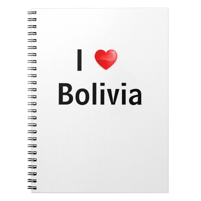 Carnet J'aime la Bolivie (Devant)