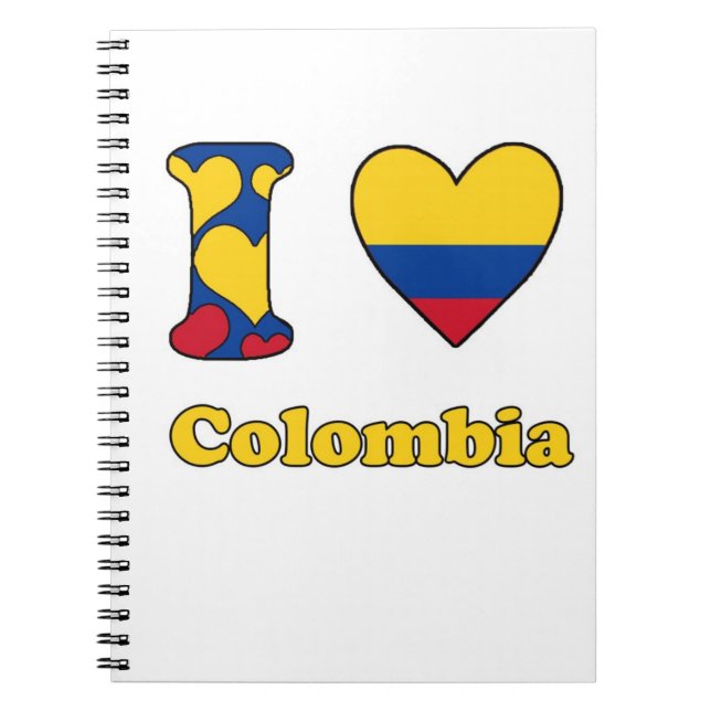 Carnet J'aime la Colombie (Devant)