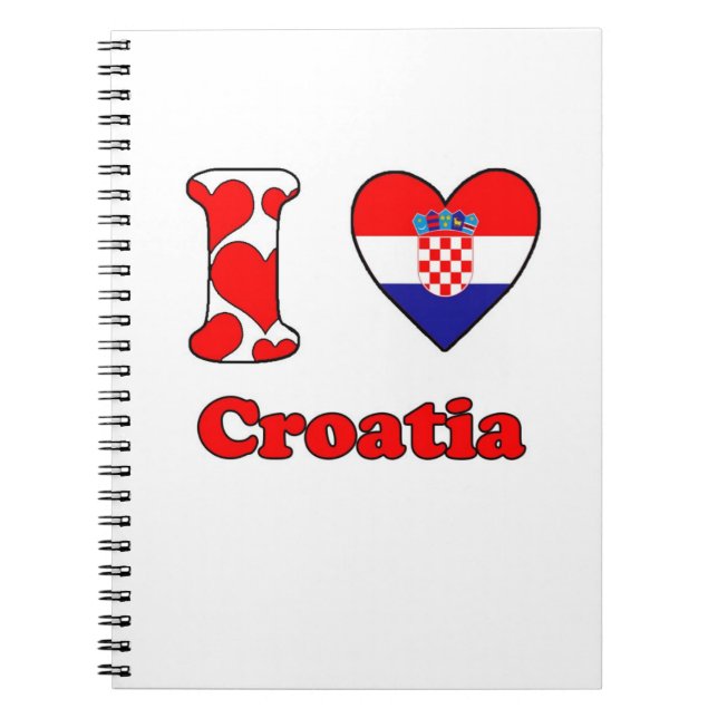 Carnet J'aime la Croatie (Devant)