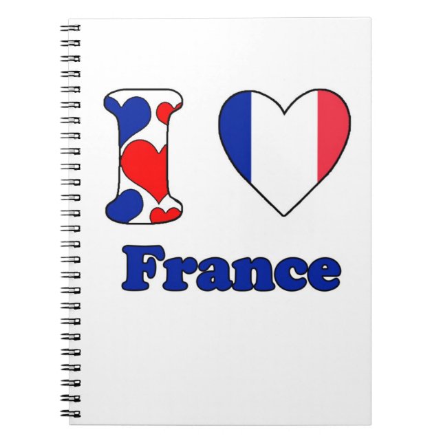 Carnet J'aime la France (Devant)