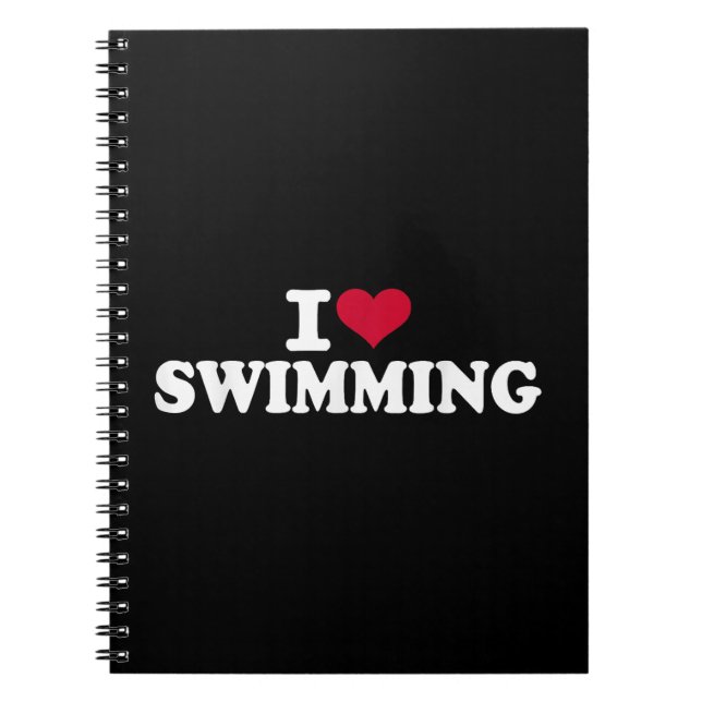 Carnet J'aime la natation (Devant)