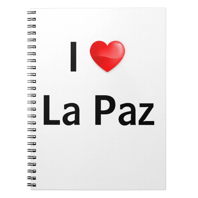 Carnet J'aime La Paz (Devant)