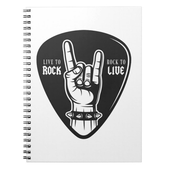 Carnet J'aime le rock (Devant)