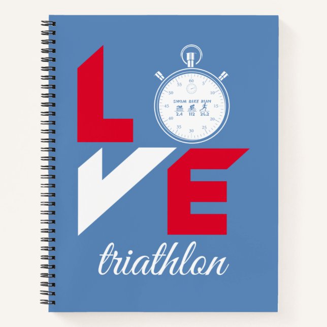 Carnet J'aime le triathlon (Devant)