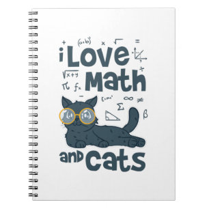 Carnet J'aime les maths et les chats