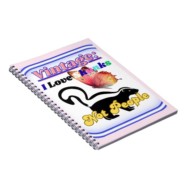 Carnet J'aime les mouffettes, pas les gens (Côté Droit)