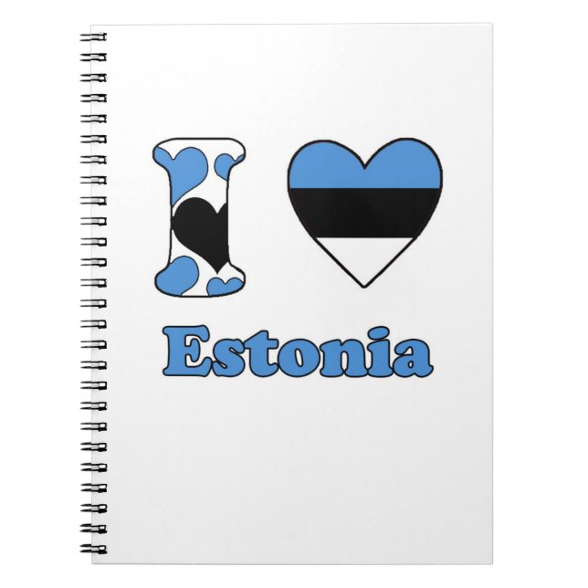 Carnet J'aime l'Estonie (Devant)