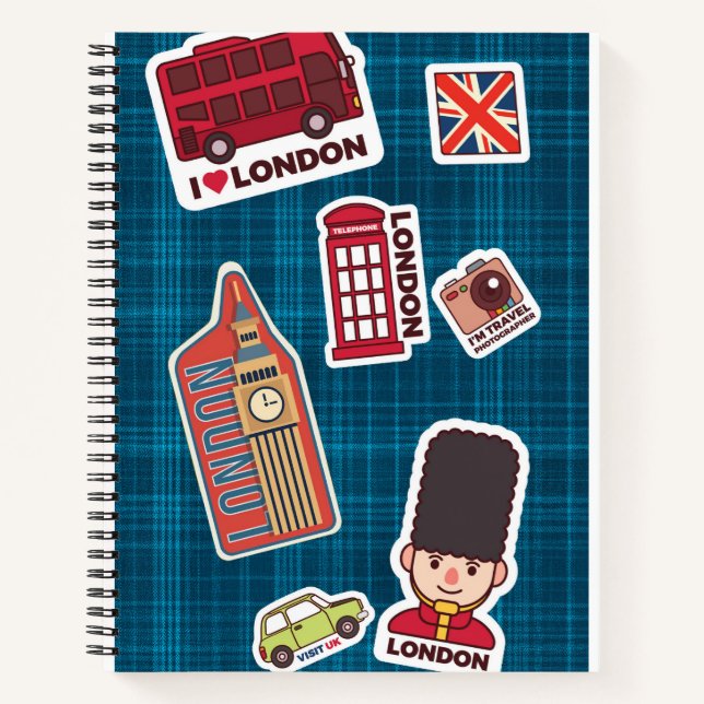 Carnet J'aime Londres (Devant)