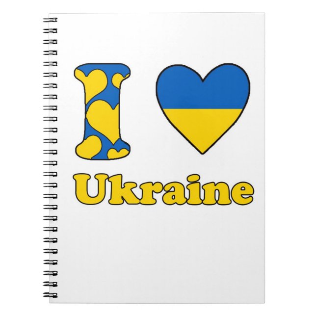 Carnet J'aime l'Ukraine (Devant)