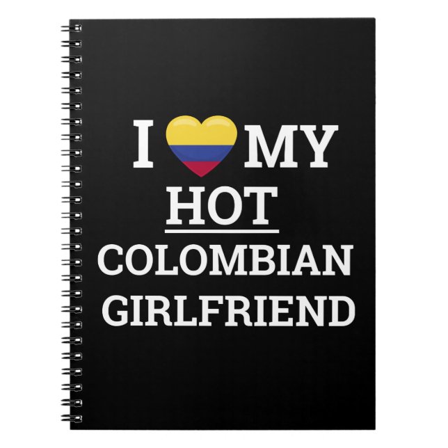 Carnet J'aime ma copine colombienne chaude Funny Colombia (Devant)