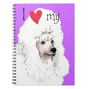 Carnet J'aime mon caniche