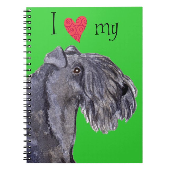 Carnet J'aime mon Kerry Blue Terrier (Devant)