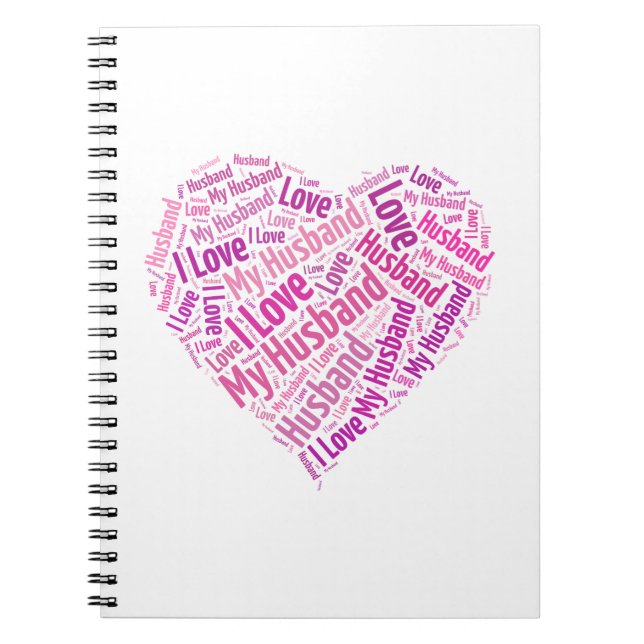 Carnet J'aime mon mari (Devant)