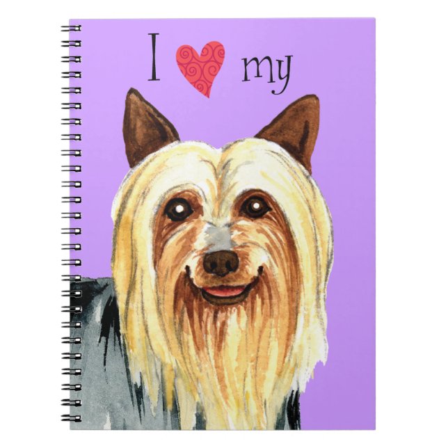 Carnet J'aime mon Silky Terrier (Devant)