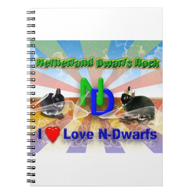 Carnet J'aime Netherland Dwarf Bunnies (Devant)