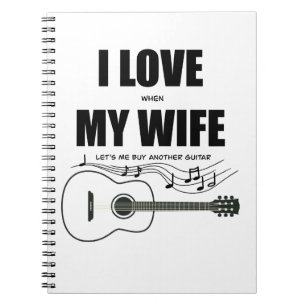 Carnet J'aime quand ma femme me fait acheter une autre gu