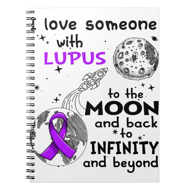 Carnet J'aime Quelqu'un avec Lupus Awareness (Devant)
