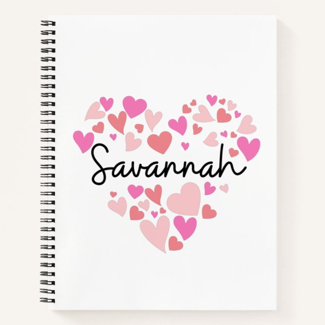 Carnet J'aime Savannah (Devant)