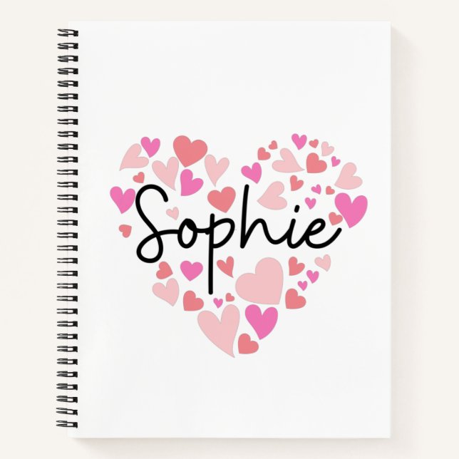 Carnet J'aime Sophie (Devant)