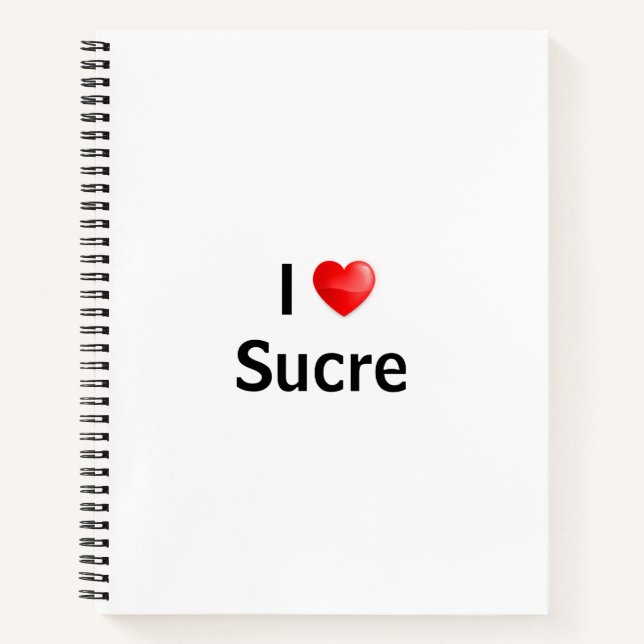 Carnet J'aime Sucre (Devant)