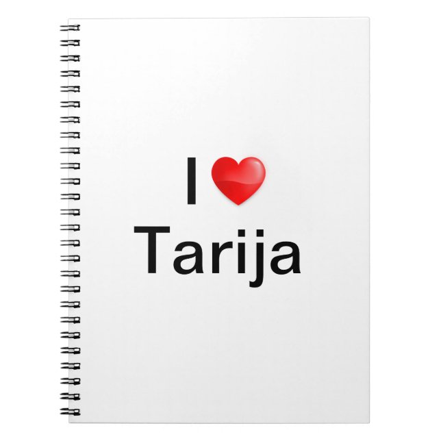Carnet J'aime Tarija (Devant)