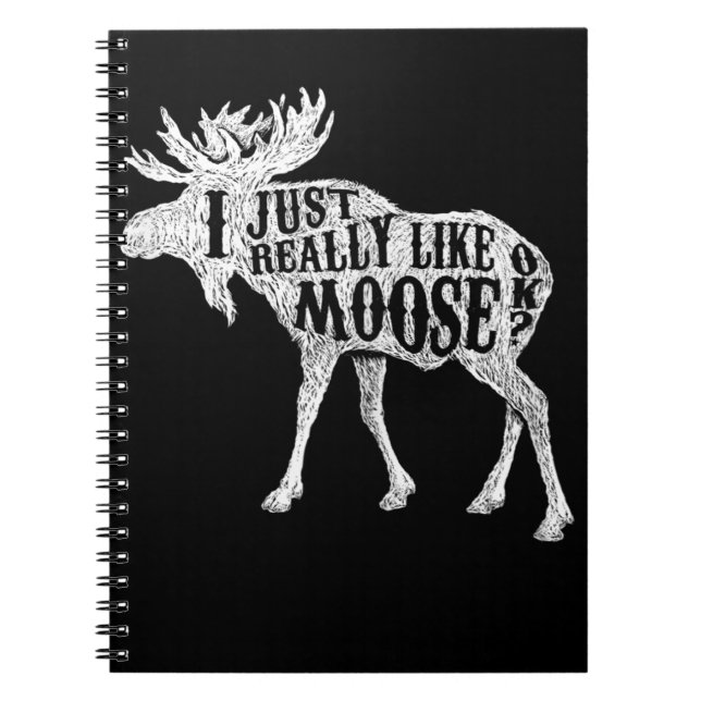 Carnet J'Aime Vraiment Moose OK (Devant)