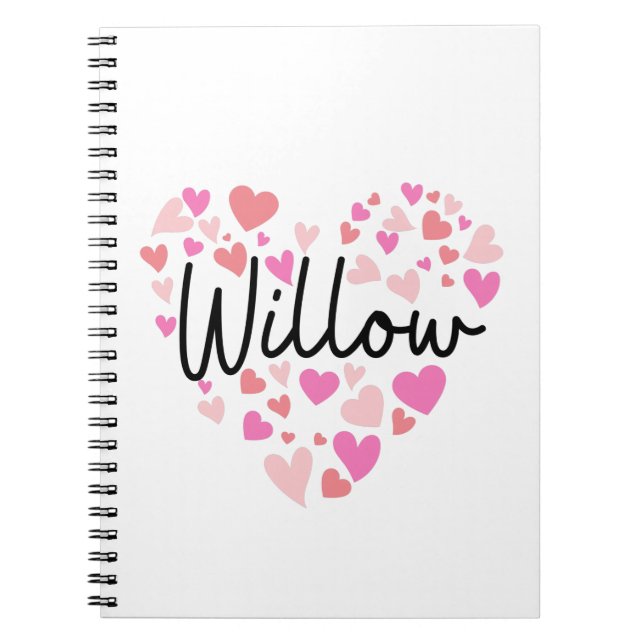 Carnet J'aime Willow (Devant)